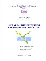 lắp ráp bài thí nghiệm kiểm chứng định luật brewster 