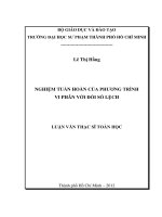 nghiệm tuần hoàn của phương trình vi phân với đối số lệch 