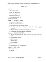 skkn sử dụng phần mềm microsoft powerpoint thiết kế bài giảng hỗ trợ việc dạy học một số tiết thực hành hóa học trung học phổ thông ban cơ bản 