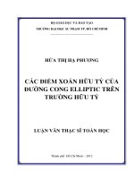 các điểm xoắn hữu tỷ của đường cong elliptic trên trường hữu tỷ 