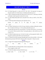 Bộ 22 đề thi hoá học 8 học kì I cực hay