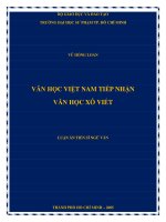 văn học việt nam tiếp nhận văn học xô viết 