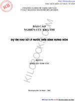 Dự án khu xử lý nước thải bình hưng hòa