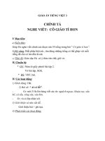 Giáo án tiếng việt 3 tuần 2 bài chính tả   nghe   viết cô giáo tí hon, phân biệt sx, ănăng 4 