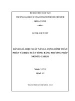 đánh giá hiệu suất năng lượng đỉnh toàn phần và hiệu suất tổng bằng phương pháp monte carlo 