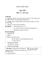 Giáo án tiếng việt 3 tuần 2 bài tập viết   ôn tập chữ hoa ă, â 2 