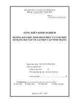 skkn HƯỚNG dẫn học SINH PHÂN BIỆT và làm một số DẠNG bài tập về LAI một cặp TÍNH TRẠNG