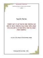 thiết kế và sử dụng hệ thống sơ đồ tư duy trong dạy học hóa học vô cơ lớp 11 ở trường trung học phổ thông 