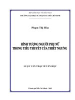 hình tượng người phụ nữ trong tiểu thuyết của thiết ngưng 