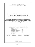skkn hiệu trưởng chỉ đạo hoạt động của tổ chuyên môn ở trường THCS  THPT huỳnh văn nghệ – vĩnh cửu – đồng nai 