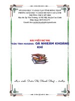 Bài dự thi kiến thức liên môn dành cho học sinh trung học cơ sở (6) 