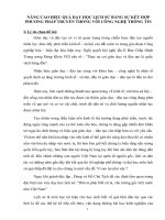 skkn NÂNG CAO HIỆU QUẢ dạy học LỊCH sử BẰNG sự kết hợp PHƯƠNG PHÁP TRUYỀN THỐNG với CÔNG NGHỆ THÔNG TIN 