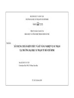 Xây dựng chuẩn kiến thức và kỹ năng nghiệp vụ sư phạm tại trường đại học sư phạm tp  hồ chí minh 