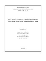 Quan điểm về đạo đức và lối sống của sinh viên trường đại học sư phạm thành phố hồ chí minh 