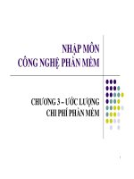 Bài giảng nhập môn công nghệ phần mềm  chương 3   GV  trương minh thái