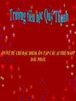 Bài giảng tiếng việt 3 tuần 17 bài luyện từ và câu   ôn về từ chỉ đặc điểm, ôn tập câu ai thế nào dấu phẩy 10 