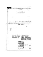 Những sự kiện hoạt động của trung ương cục miền nam trong kháng chiến chống mỹ cứu nước 1961   1975 