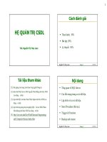 Bài giảng hệ quản trị cơ sở dữ liệu   ths  nguyễn thị thúy loan
