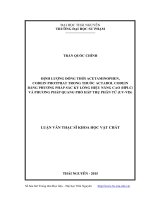 Định lượng đồng thời acetaminophen, codein photphat trong thuốc actadol codein bằng phương pháp sắc ký lỏng hiệu năng cao (HPLC) và phương pháp quang phổ hấp thụ phân tử (UV   VIS) 