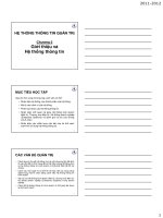 Bài giảng hệ thống thông tin quản trị   chương 2  giới thiệu và hệ thống thông tin