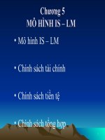 Chương 5 mô HÌNH IS – LM   