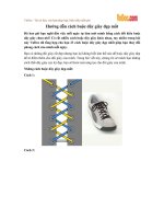 Hướng dẫn cách buộc dây giày đẹp mắt