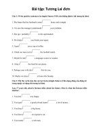 Bài tập tương lai đơn