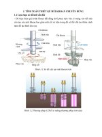 Tính toán máy khoan gia cố xi măng  đất (cọc xi măng  đất)