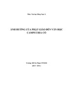 ảnh hưởng của phật giáo đến văn học campuchia