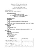 giáo án chủ đề gia đình lớp ghép 3  4