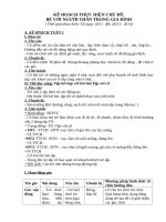 giáo án mầm non chủ đề gia đình thân yêu của bé tháng 12 năm 2015 