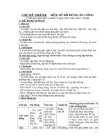 giáo án mầm non đồ dùng để ăn tháng 12 năm 2015 