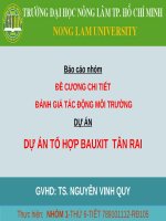 Bài thuyết trình đánh giá tác động môi trường   dự án tổ hợp bauxit tân rai