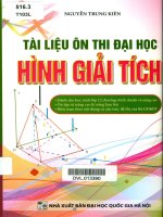 tài liệu ôn thi đại học hình giải tích