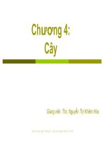 Bài giảng cấu trúc dữ liệu và giải thuật  chương 4   ths  nguyễn thị khiêm hòa