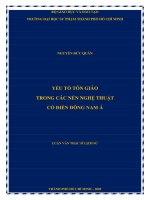 yếu tố tôn giáo trong các nền nghệ thuật cổ điển đông nam á 