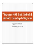 Bài giảng lập trình c  chương 1   nguyễn minh thành 