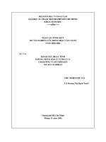 khảo sát hoạt tính kháng phân bào in vitro của gossypol và plumbagin 