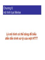 PHÂN TÍCH THIẾT kế hệ THỐNG THÔNG TIN   CHƯƠNG 6 mô hình tựa merise