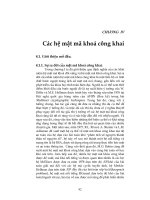 Giáo trình lý thuyết mật mã và an toàn thông tin  phần 2   phan đình diệu