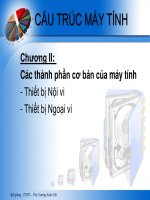 Bài giảng cấu trúc máy tính   chương 2 các thành phần cơ bản của máy tính