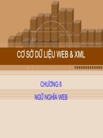 Bài giảng cơ sở dữ liệu web và XML  chương 6   GV  hồ văn phi