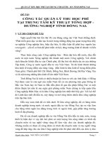 skkn QUẢN lý THU học PHÍ tại TRUNG tâm KTTH   HN TỈNH ĐỒNG NAI 