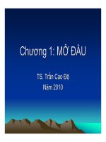 Bài giảng cấu trúc dữ liệu  chương 1   TS  trần cao đệ