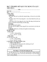 Bài 7 tìm HIỂU kết QUẢ tác DỤNG của lực