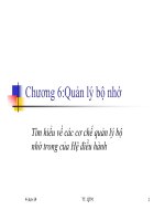 Bài giảng hệ điều hành  chương 6
