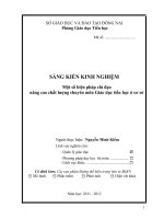 skkn một số biện pháp chỉ đạo nâng cao chất lượng chuyên môn giáo dục tiểu học ở cơ sở 
