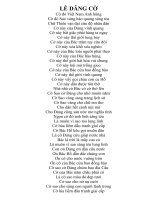LỄ DÂNG cờ 