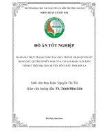 ĐÁNH GIÁ THỰC TRẠNG CÔNG tác GIẤY CHỨNG NHẬN QUYỀN sử DỤNG đất, QUYỀN sở hữu NHÀ ở và tài sản KHÁC gắn LIỀN với đất TRÊN địa bàn HUYỆN yên CHÂU TỈNH sơn LA