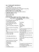 Tiết  17 TỔNG kết CHƯƠNG II